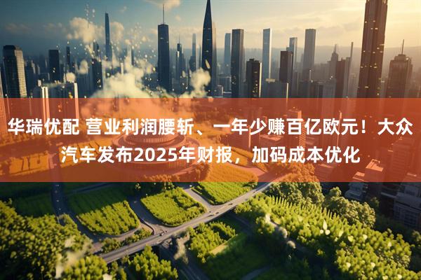 华瑞优配 营业利润腰斩、一年少赚百亿欧元！大众汽车发布2025年财报，加码成本优化