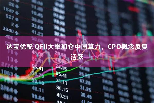 达宝优配 QFII大举加仓中国算力，CPO概念反复活跃